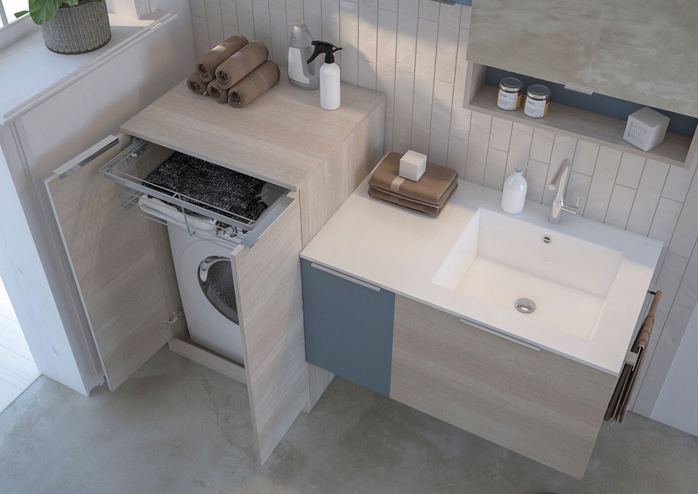 Urban Laundry collection modern bathroom furniture