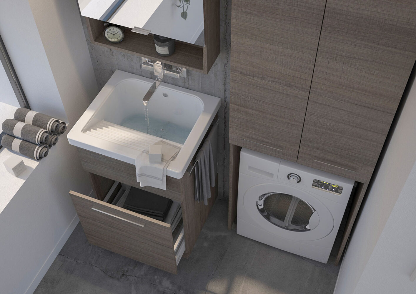 Urban Laundry collection modern bathroom furniture